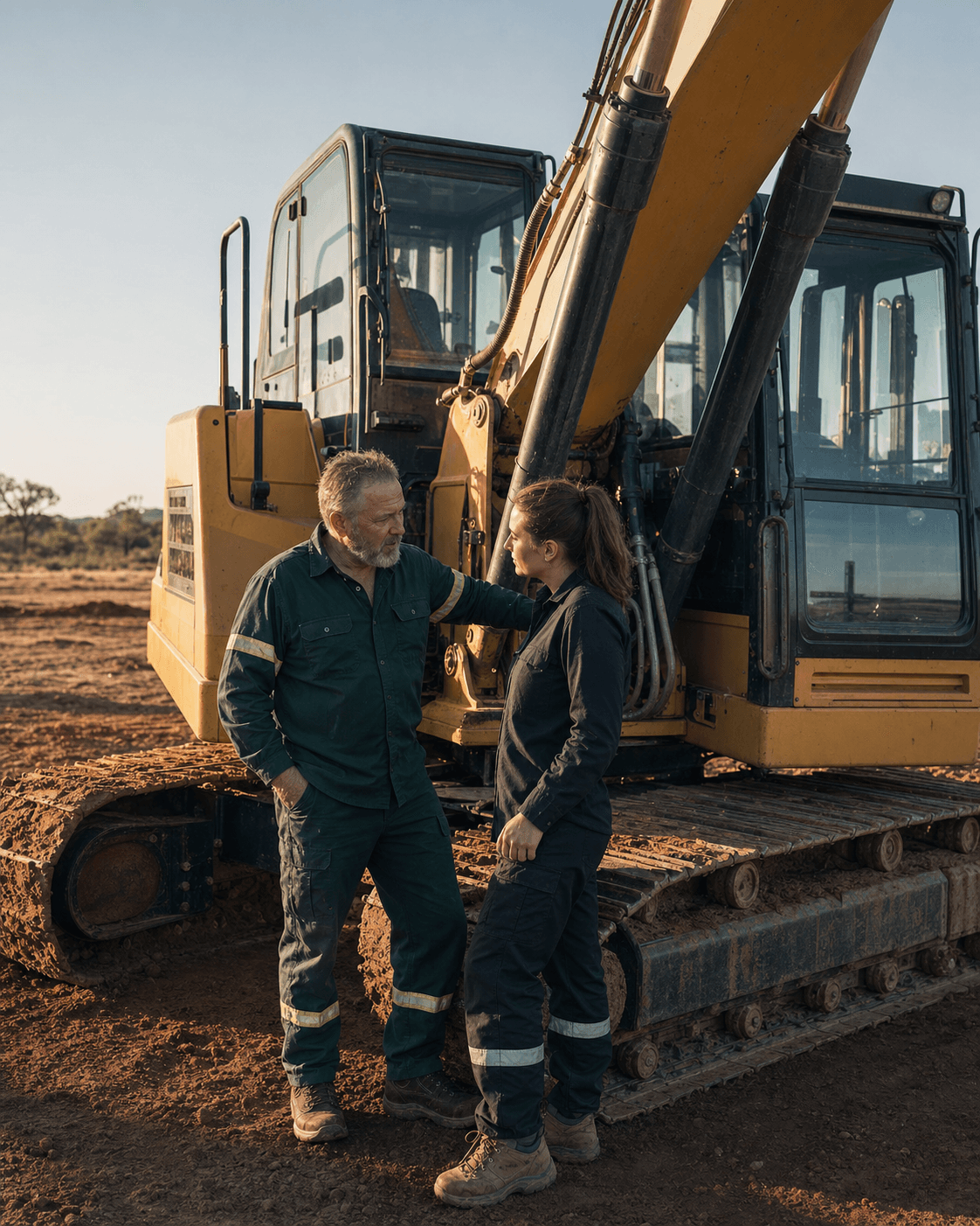 Experienced trainer providing practical excavator instruction